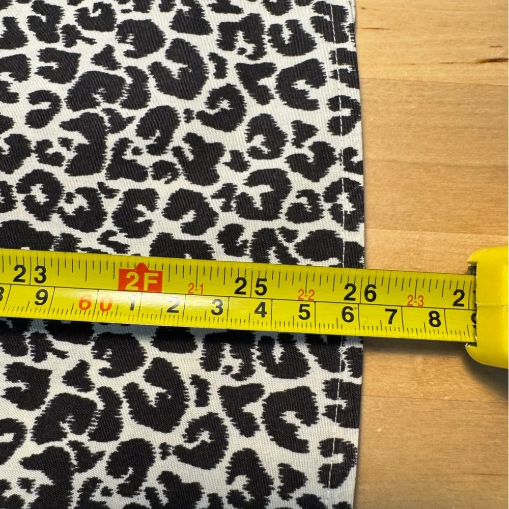 Talbots Women’s L/S Button Up Shirt Leopard Print Wrinkle Resistant Size 14